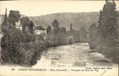 CPA Clecy Vue Prise du Pont du Vey