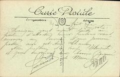 VINTAGE POSTCARD Courseulles the Cleaning of oysters