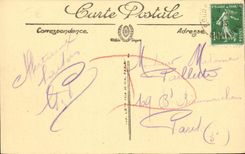 VINTAGE POSTCARD Courseulles On Sea the Large Park With oysters