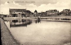 VINTAGE POSTCARD Courseulles Oyster beds