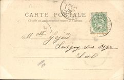 VINTAGE POSTCARD Courseulles On Sea Parks with Oysters