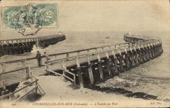 VINTAGE POSTCARD Courseulles On Sea L Entered Of the Port