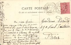 VINTAGE POSTCARD Courseulles On Sea Piers