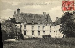 VINTAGE POSTCARD Courseulles the Castle Frontage