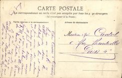VINTAGE POSTCARD Courseulles the Castle Frontage