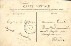 CPA Courcy route de la Vallee d Auge carte toilee TOP
