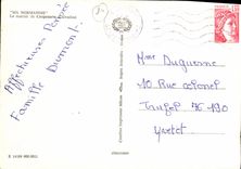 MODERN CARD St Julien the Falcon the Manor of Coupesarte