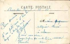 VINTAGE POSTCARD Cliff Surroundings L church of Small Couliboeuf