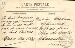 La POSTAL Cossesseville L de la VENDIMIA adorna y las rocas