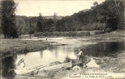 VINTAGE POSTCARD Cossesseville the Valley of Vatin Fishes Sinning