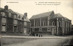 VINTAGE POSTCARD Conde On Noireau the old museum brood of Augustins Enfants