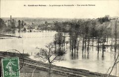 CPA Conde Sur Noireau Le Printemps de Normandie Une Crue du Noireau