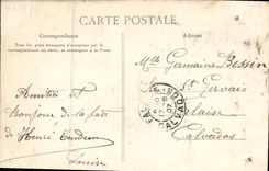 VINTAGE POSTCARD Cop On Noireau Train station TOP