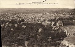 CPA Conde Sur Noireau Vue Generale Prise de St Pierre du Regard