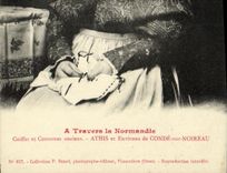 VINTAGE POSTCARD old Caps and costumes Athis and surroundings of Cop on Noireau Folklore Costume TOP