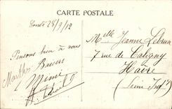 VINTAGE POSTCARD Cop On Noireau the Fairground grill rooms TOP