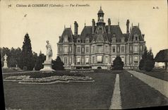 VINTAGE POSTCARD Combray Castle Seen D together