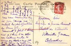 VINTAGE POSTCARD Combray Castle Seen D together