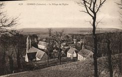 VINTAGE POSTCARD Commes the Village of L Church