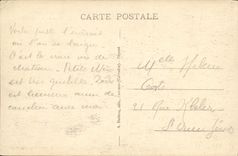 VINTAGE POSTCARD Commes rocks and cliffs of Bouffayn West coast Children