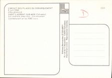 MODERN CARD Colleville Montgomery Saint Laurent on Sea American Cemetery Militaria