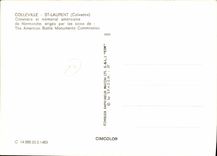 MODERN CARD Colleville On Sea St Laurent American Cemetery and memorial of Normandy Militaria