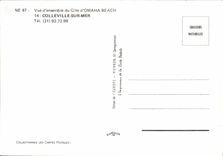 MODERN CARD Colleville St Laurent Seen D together of the lodging D Omaha Beach