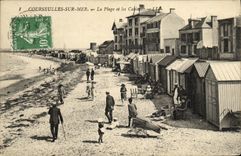 CPA Courseulles Sur Mer La Plage et les cabines