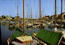 MODERN CARD Courseulles On Sea the port