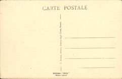 POSTAL Courseulles de la VENDIMIA en el yate del mar en L antes de los barcos portuarios