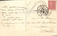 VINTAGE POSTCARD Courseulles the Basin and locks