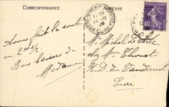 VINTAGE POSTCARD Sailing Courseulles On Sea Entering to the Port Sailing Boat