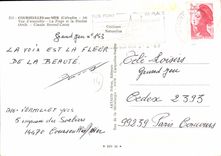 POSTAL MODERNA D vista Courseulles junto la playa y la piscina