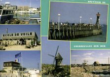 MODERN CARD Courseulles On Sea Seen Various School of veil