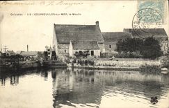 VINTAGE POSTCARD Coureulles On Sea the Mill