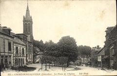 CPA Courtonne La Ville La Place de L Eglise