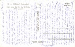 MODERN CARD Creully Room of the Guards of the Castle