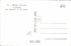 MODERN CARD Creully the Castle Walls and Gardens