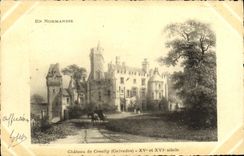 VINTAGE POSTCARD Castle of Creully XV E and XVl E century