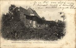 VINTAGE POSTCARD Crevecoeur out of Trough the Old Castle Manor of Montmorency