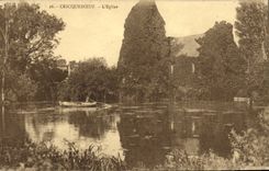 VINTAGE POSTCARD Cricqueboeuf L Church