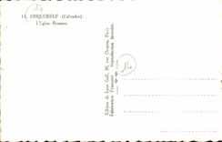 CPM Cricqueboeuf L Eglise Romane
