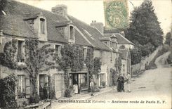 VINTAGE POSTCARD Croissanville Old road of Paris