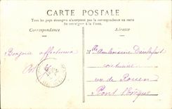 VINTAGE POSTCARD Croissanville Old road of Paris