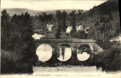 VINTAGE POSTCARD L Decorates Picturesque Culey Patry the Bridge of Foam