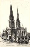 VINTAGE POSTCARD Basilica of Notre Dame of Delivrande Seen external