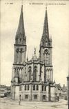 CPA La Delivrande Le chevet de la Basilique