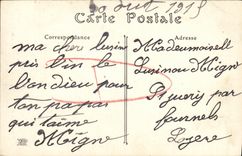 VINTAGE POSTCARD Delivrande Notre Dame of Delivrande the Basilica dimensions L Abside