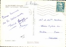 MODERN CARD Delivrande the Basilica Seen air