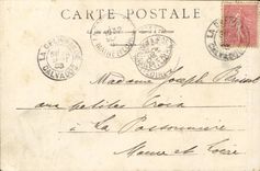 VINTAGE POSTCARD Virgin Delivrande Miraculous